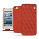Apple iPod touch 6G leather case - Arange clouquié - Couture