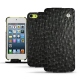 Apple iPod touch 6G leather case - Autruche nero