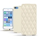 Apple iPod touch (2019) leather case - Blanc - Couture ( Bologna - White ) 