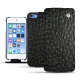 Apple iPod touch (2019) leather case - Autruche nero
