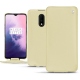 Capa em pele OnePlus 7 - Beige ( Nappa - Pantone 7502C ) 