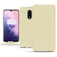レザーケース OnePlus 7 - Ivoire ( Sleek P C12 - White ) 
