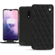Custodia in pelle OnePlus 7 - Ebène - Couture ( Sleek P C12 - Black ) 