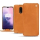 Custodia in pelle OnePlus 7 - Mandarine vintage ( Pantone 165C ) 