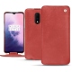 Lederschutzhülle OnePlus 7 - Cerise vintage ( Pantone 185C ) 