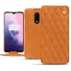 Housse cuir OnePlus 7 - Mandarine vintage - Couture