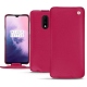 OnePlus 7 leather case - Rose fluo