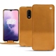Lederschutzhülle OnePlus 7 - Or Maïa ( Pantone 871C ) 