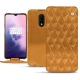 Lederschutzhülle OnePlus 7 - Or Maïa - Couture