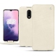 レザーケース OnePlus 7 - Blanc escumo