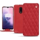 レザーケース OnePlus 7 - Rouge troupelenc - Couture