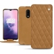 レザーケース OnePlus 7 - Castan esparciate - Couture