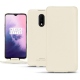 Lederschutzhülle OnePlus 7 - Blanc PU
