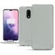 Capa em pele OnePlus 7 - Gris PU