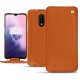 OnePlus 7 leather case - Orange vibrant