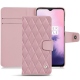 Custodia in pelle OnePlus 7 - Rose - Couture ( Nappa - Pantone 2365C ) 