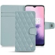 レザーケース OnePlus 7 - Bleu ciel - Couture ( Nappa - Pantone 277C ) 