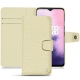 OnePlus 7 leather case - Ivoire ( Sleek P C12 - White ) 