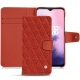 レザーケース OnePlus 7 - Papaye - Couture ( Pantone 180C ) 