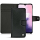 OnePlus 7 leather case - Dark vintage ( Roughtcut - Black#5256 ) 