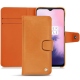 OnePlus 7 leather case - Mandarine vintage ( Pantone 165C ) 