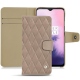 Housse cuir OnePlus 7 - Taupe vintage - Couture