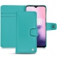 Funda de piel OnePlus 7 - Bleu fluo