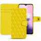 OnePlus 7 leather case - Jaune fluo - Couture