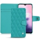 Lederschutzhülle OnePlus 7 - Bleu fluo - Couture