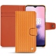 OnePlus 7 leather case - Abaca arancio