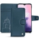OnePlus 7 leather case - Blu mediterran