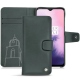 OnePlus 7 leather case - Blu marino