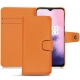 OnePlus 7 leather case - Orange PU