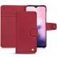 Capa em pele OnePlus 7 - Rouge passion