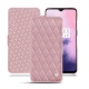 Lederschutzhülle OnePlus 7 - Rose - Couture ( Nappa - Pantone 2365C ) 