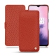 Housse cuir OnePlus 7 - Papaye ( Pantone 180C ) 