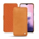 OnePlus 7 leather case - Mandarine vintage ( Pantone 165C ) 
