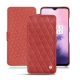 Capa em pele OnePlus 7 - Cerise vintage - Couture