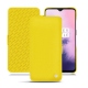 OnePlus 7 leather case - Jaune fluo