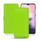 OnePlus 7 leather case - Vert fluo