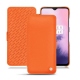 Lederschutzhülle OnePlus 7 - Orange fluo