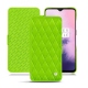 OnePlus 7 leather case - Vert fluo - Couture
