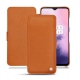 OnePlus 7 leather case - Orange vibrant
