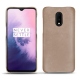 OnePlus 7 leather cover - Taupe vintage ( Pantone 7530C ) 