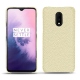Coque cuir OnePlus 7 - Ivoire ( Sleek P C12 - White ) 