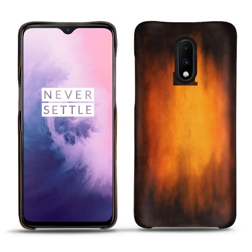Oneplus 7 - Housses cuir chics et élégantes Fauve Patine