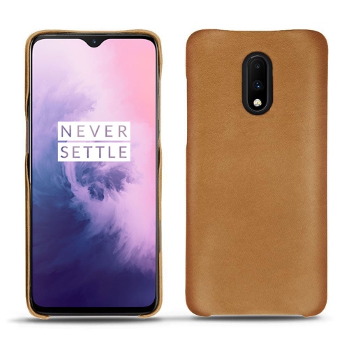 Capa em pele OnePlus 7Castan esparciate ( Pantone #824F2A )