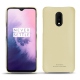 OnePlus 7 leather cover - Beige PU