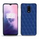 Coque cuir OnePlus 7 - Bleu océan - Couture ( Nappa - Pantone 293C ) 