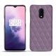 OnePlus 7 leather cover - Lilas - Couture ( Nappa - Pantone 2645U ) 